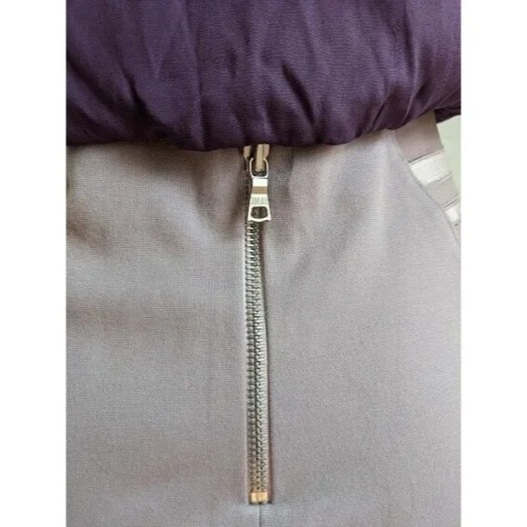 Alice + Olivia Womens Sz 4 Combo Top Pencil Skirt Dress Purple Pink Sleeveless - Picture 7 of 11